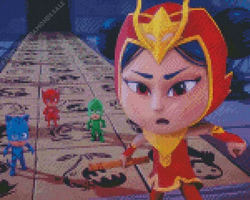 An Yu PJ Masks Diamond Painting