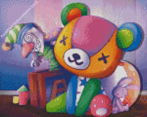 Animal Crossing Stitches Bear Diamond Painting