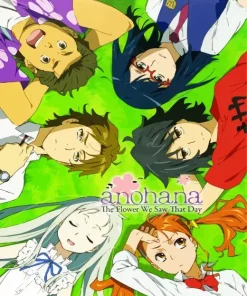 Anohana Characters Poster Diamond Painting