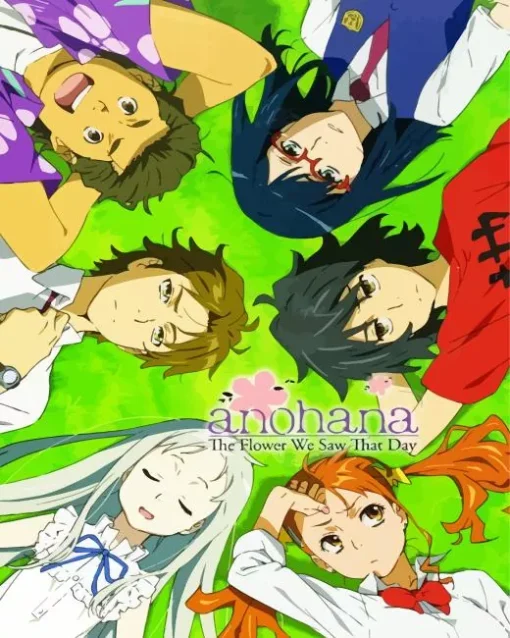 Anohana Characters Poster Diamond Painting