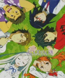 Anohana Characters Poster Diamond Painting