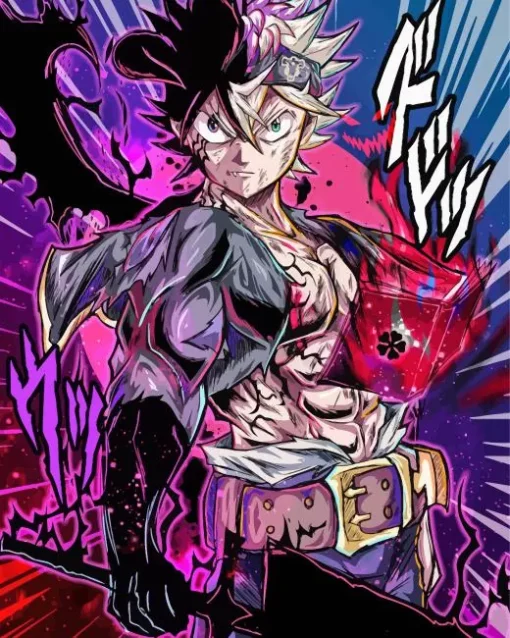 Asta Black Clover Character Diamond Painting