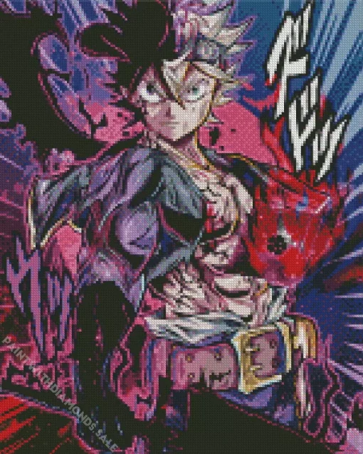 Asta Black Clover Character Diamond Painting