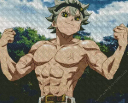 Asta In Black Clover Diamond Painting