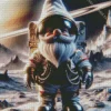 Astronaut Gnome Diamond Dotz