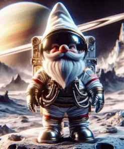 Astronaut Gnome Diamond With Numbers