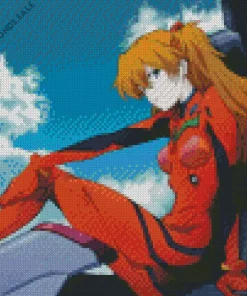 Asuka Langley Soryu Anime Diamond Painting