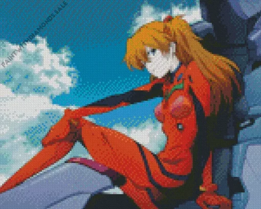 Asuka Langley Soryu Anime Diamond Painting