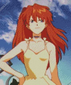 Asuka Langley Soryu Anime Character Diamond Painting