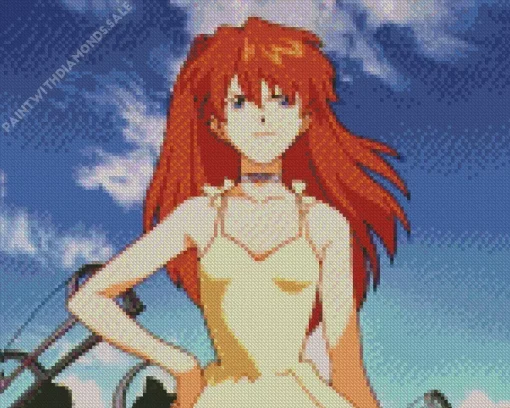 Asuka Langley Soryu Anime Character Diamond Painting