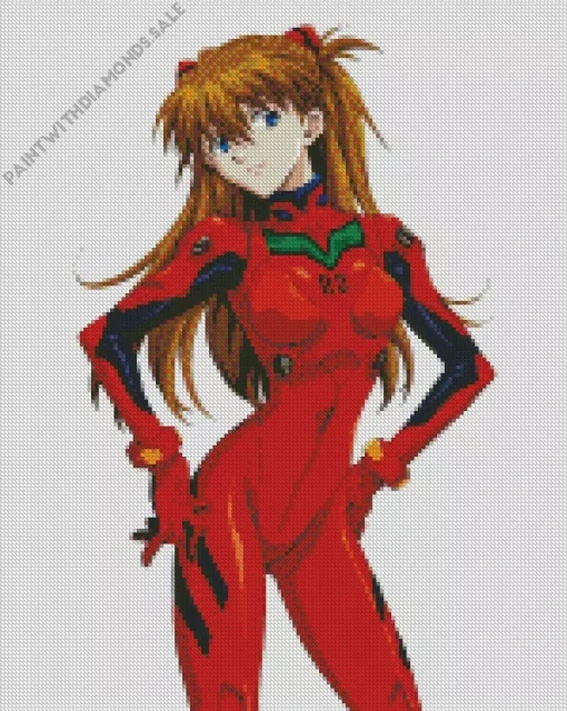 Asuka Langley Soryu Character Diamond Painting