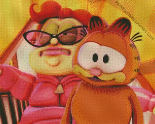 Aunt Ivy The Garfield Show Diamond Painting