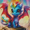 Baby Colorful Dragon Diamond Paints