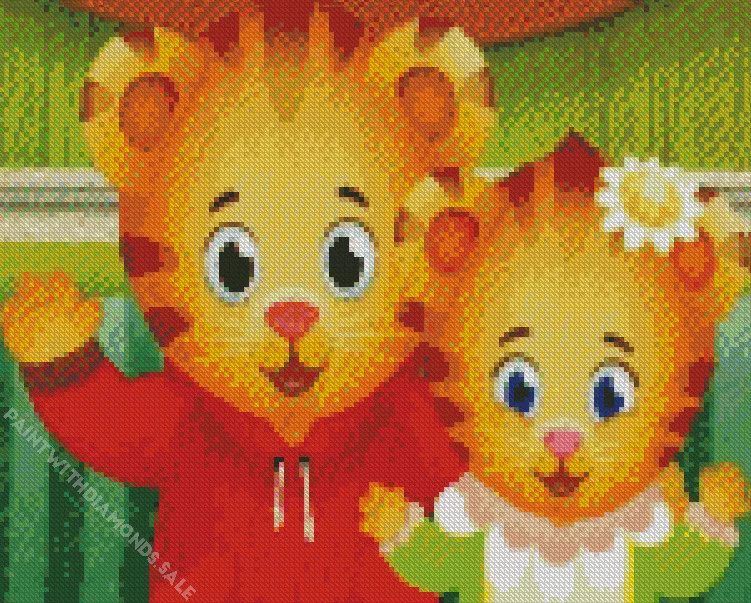 Baby Margaret Daniel tigers neighborhood Diamond Paints Baby Margaret Daniel Tigers Neighborhood Diamond Painting