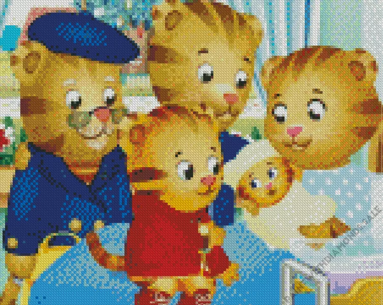 Baby Margaret and family Diamond Paints Baby Margaret And Family Diamond Painting