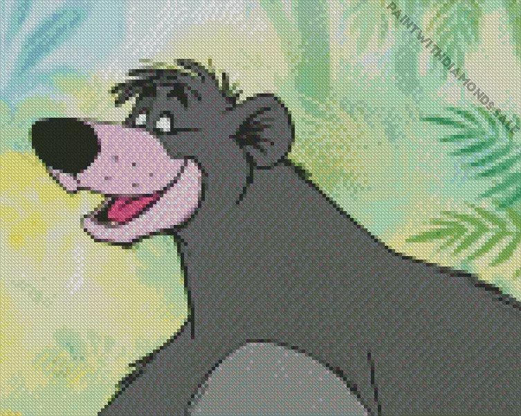 Baloo character Diamond Paintings Baloo Character Diamond Painting