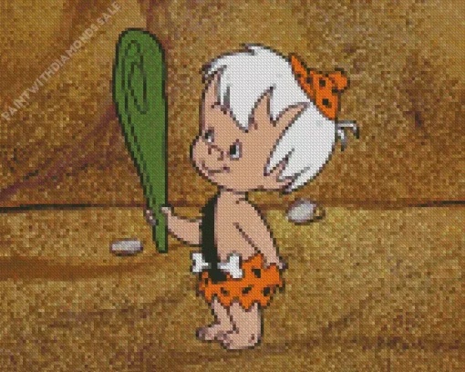 Bamm Bamm Rubble Character Diamond Painting