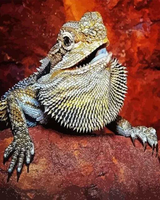 Bearded Dragon Pogona Diamond Painting