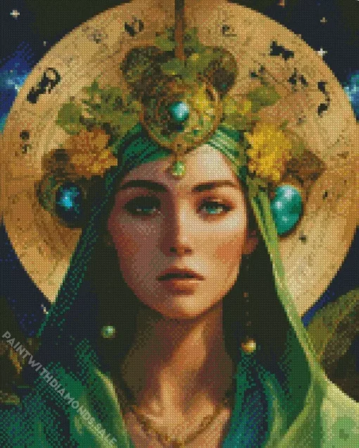 Beautiful Virgo Lady Diamond Painting