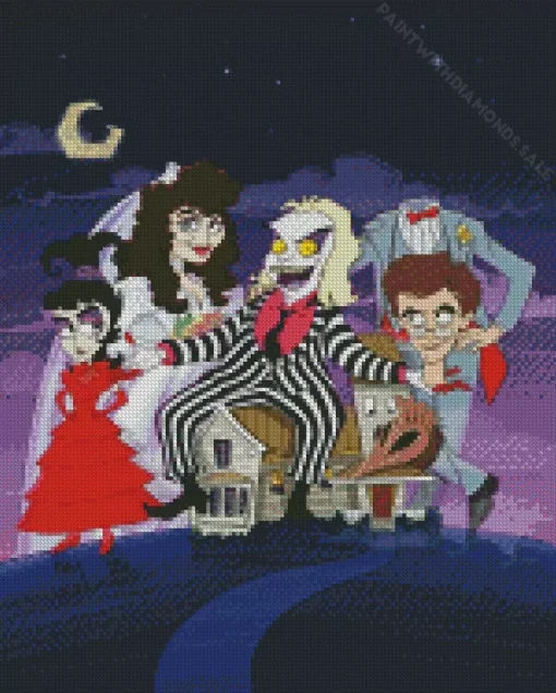 Beetlejuice Family Diamond Paintings