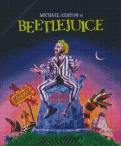 Beetlejuice Movie Poster Diamond Paintings