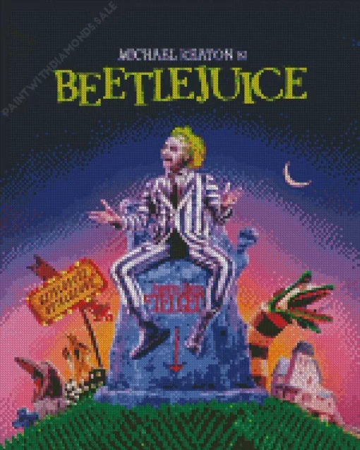 Beetlejuice Movie Poster Diamond Paintings