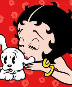 Betty Boop And Her Puppy Diamond Painting