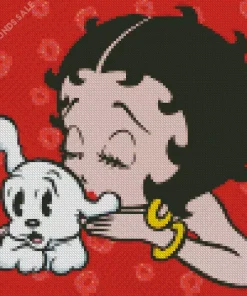 Betty Boop And Her Puppy Diamond Painting