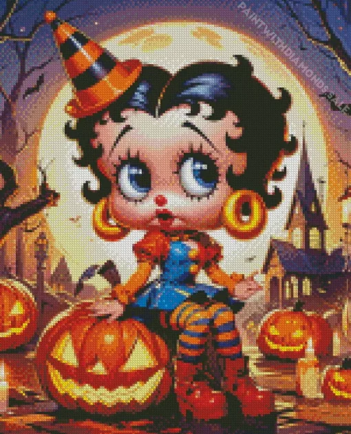 Betty Boop Halloween Diamond Painting