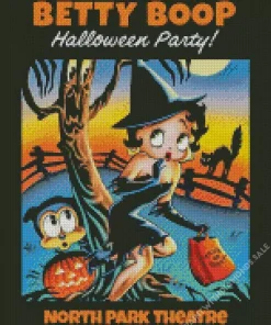 Betty Boop Halloween Party Diamond Painting