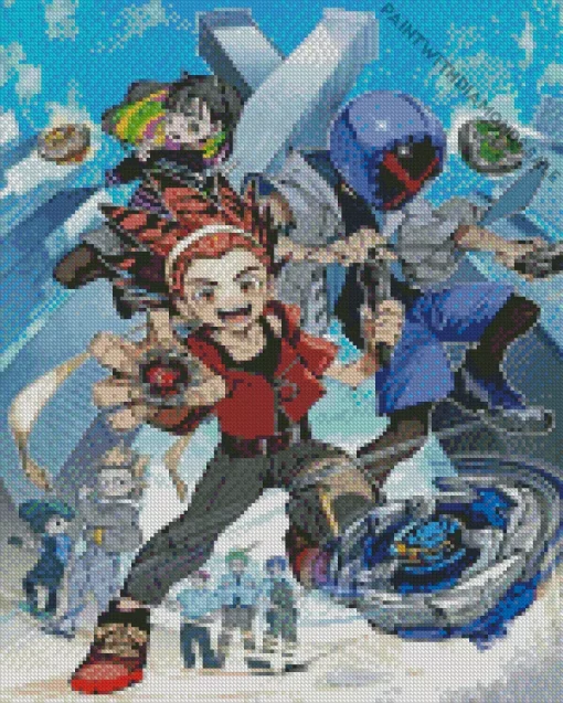 Beyblade Anime Characters Diamond Painting