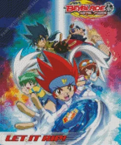 Beyblade Anime Poster Diamond Painting