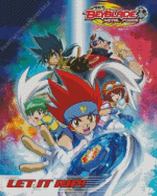 Beyblade Anime Poster Diamond Painting