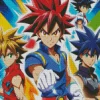 Beyblade Anime Series Diamond Painting