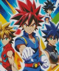 Beyblade Anime Series Diamond Painting