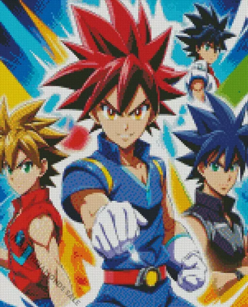 Beyblade Anime Series Diamond Painting