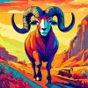 Bighorn Sheep Art Diamond Painting