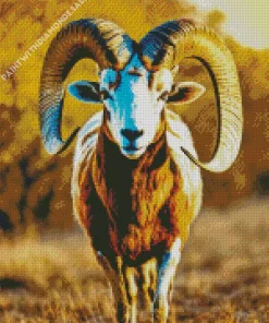 Bighorn Sheep With Long Antlers Diamond Painting