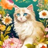 Birman Cat Art Diamond Painting