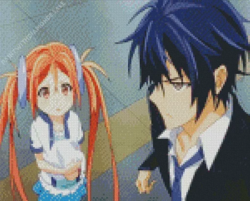 Black Bullet Anime Characters Diamond Painting