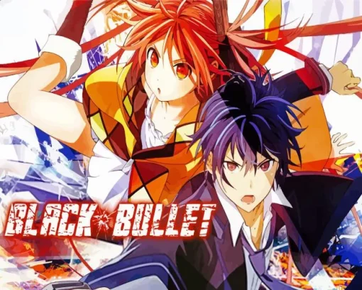 Black Bullet Anime Poster Diamond Painting