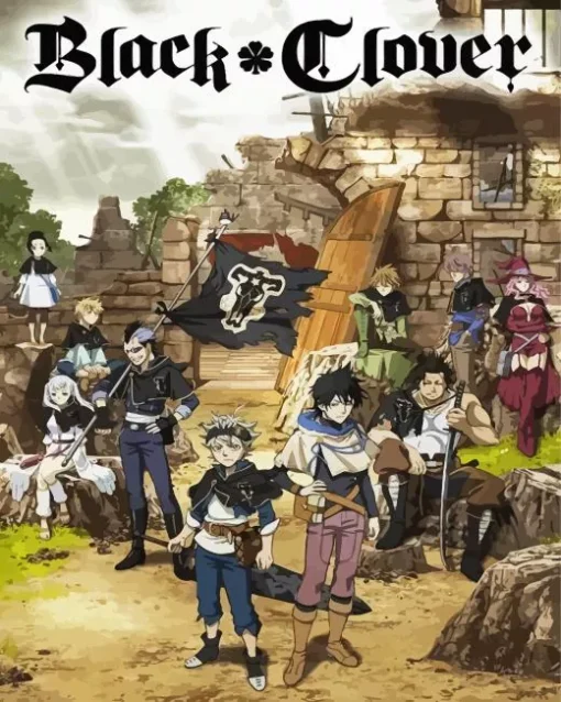 Black Clover Art Diamond Painting