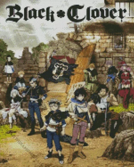 Black Clover Art Diamond Painting