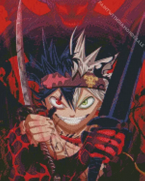 Black Clover Character Diamond Painting