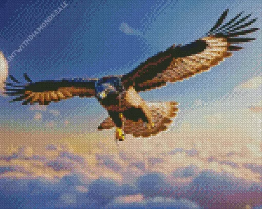 Black Kite Flying Diamond Painting