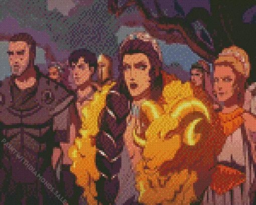 Blood Of Zeus Characters Diamond Painting