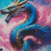 Blue Chinese Dragon Diamond Paints