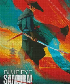 Blue Eye Samurai Diamond Painting