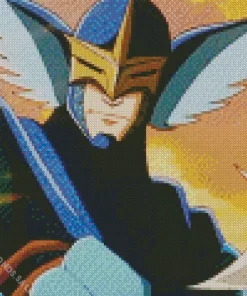 Blue Knight Anime Diamond Painting