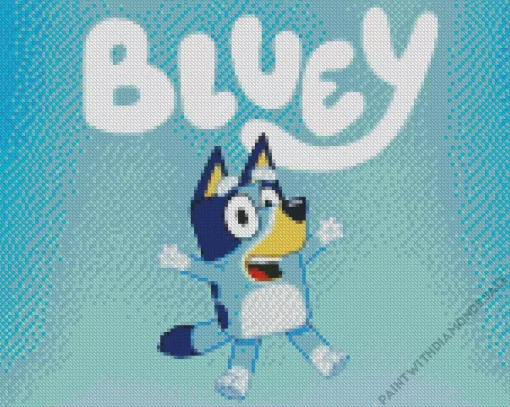 Bluey Animation Poster Diamond Painting